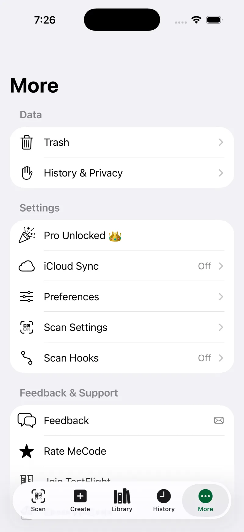 Sync with iCloud across iPhone, iPad, and Mac