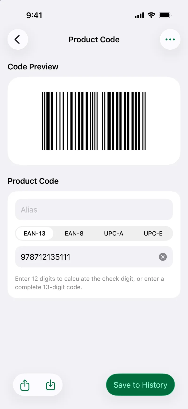 Create a barcode