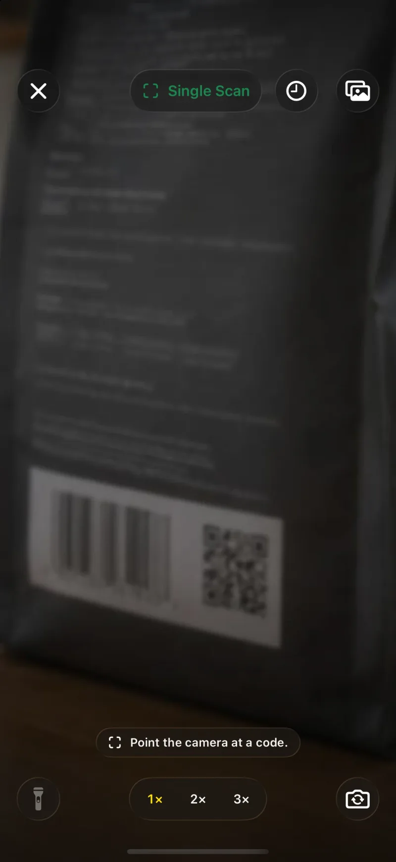 Scan QR codes, barcodes, and product codes with the camera