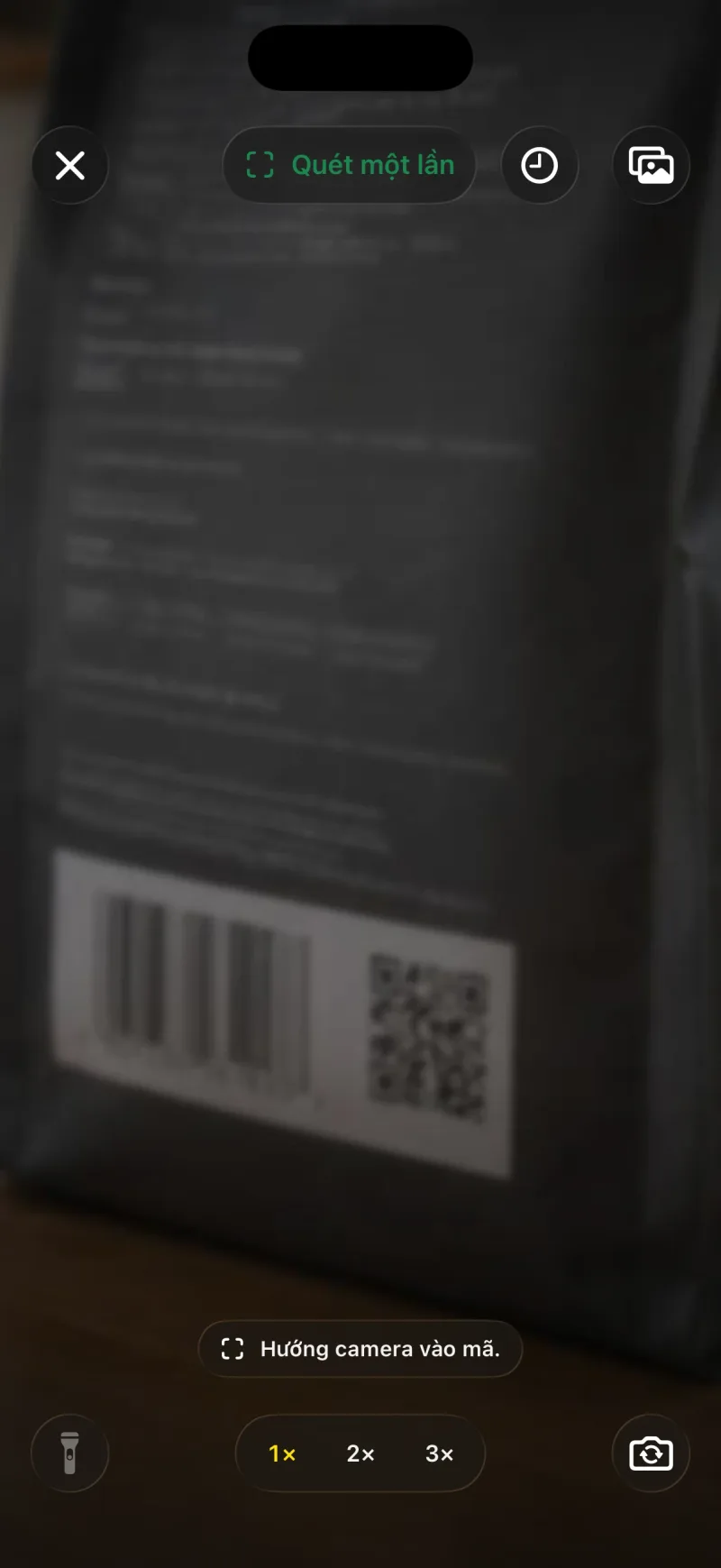 Quét mã QR, mã vạch và mã sản phẩm bằng camera